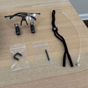 Qoptic Prism 3.5x TTL Dental Loupe Slate Grey Titanium Sports Frame